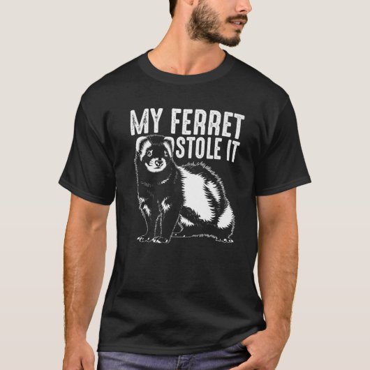 Cute Ferret Dierenvriend Gift | Funny Love Polecat T-shirt (Voorkant)