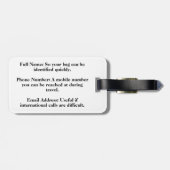 Cute Ferret in Spring Flowers Bagagelabel (Achterkant horizontaal)