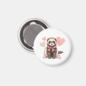 Cute Ferret Kawaii Pet Animal Locker Decoration  Magneet (Voorkant / Achterkant)