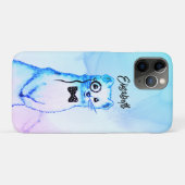 Cute Ferret Waterverf Funny Animal Name Case-Mate iPhone Case (Achterkant (horizontaal))