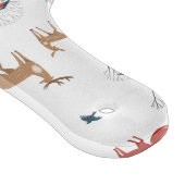 Cute Festive Animals Winter Christmas Pattern. Snijplank (Hoek)