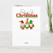 Cute Festive Boston Terrier Personalized Christmas Feestdagen Kaart (Achterkant)