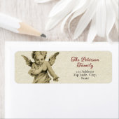 Cute Festive  Cherub Angel Etiket (Insitu)