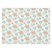 Cute Festive Christmas Gingerbread Man Tafelkleed (Voorkant (Horizontaal))