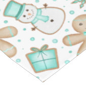 Cute Festive Christmas Gingerbread Man Tafelkleed (Gekanteld)