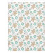 Cute Festive Christmas Gingerbread Man Tafelkleed (Voorkant)