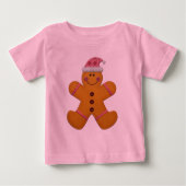 Cute Festive Gingerbrood Man in Pink (Voorkant)