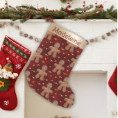 Cute Festive Gingerbrood Man Kleine Kerstsok
