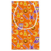Cute Festive Halloween Graphic Patroon Klein Cadeauzakje (Achterkant)