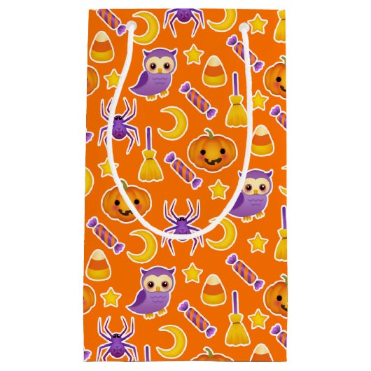 Cute Festive Halloween Graphic Patroon Klein Cadeauzakje (Voorkant)