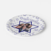 Cute Festive Happy Hanukkah Fotoster van David Papieren Bordje (Gekanteld)