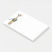 Cute festive Holiday Giraffe, Holly Wreator Post-it® Notes (Schuin)