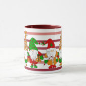 Cute Festive Kerstgnomen Mok (Midden)