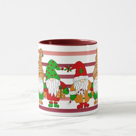 Cute Festive Kerstgnomen Mok (Midden)