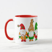 Cute Festive Kerstgnomen Mok (Links)