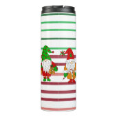 Cute Festive Kerstgnomen Thermosbeker (Achterkant)