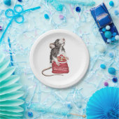 Cute Festive-kerstrat Papieren Bordje (Feest)