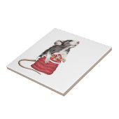 Cute Festive-kerstrat Tegeltje (Zijkant)