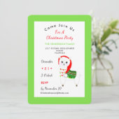Cute Festive Llama-kerstfeestfeest Kaart (Staand voorkant)