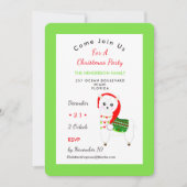 Cute Festive Llama-kerstfeestfeest Kaart (Voorkant)