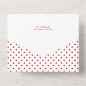 Cute Festive Merry kersttypografie | Foto All In One Uitnodiging (Achterkant)