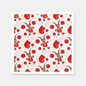 Cute Festive Red Christmas Reindeer Servet (Voorkant)