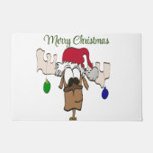 Cute Festive Reindeer Doormat Deurmat (Voorkant)