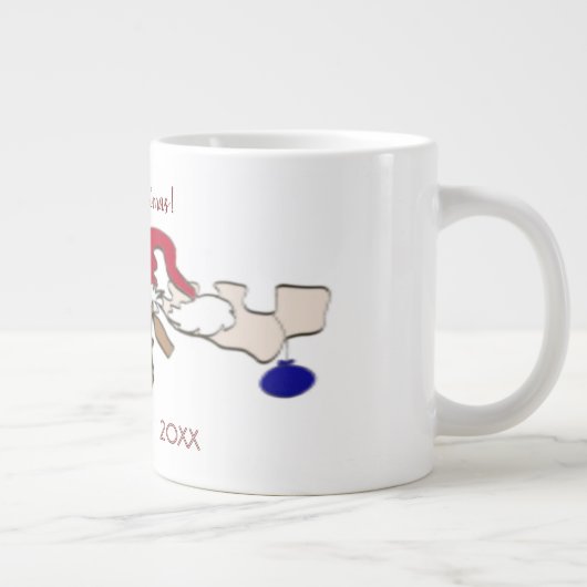 Cute Festive Reindeer Grote Koffiekop (Rechts)