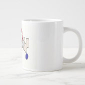 Cute Festive Reindeer Grote Koffiekop (Rechts)