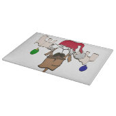 Cute Festive Reindeer Snijplank (Hoek)