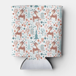 Cute & Festive Whimsical Deer Patroon Blikjeskoeler