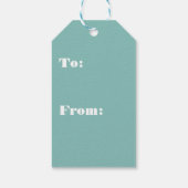 Cute Festive Winter Pink Frosty Snowman Cadeaulabel (Achterkant)