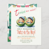 Cute Fiesta Avocado TWIN BOYS Baby Shower BUDGET - (Voorkant / Achterkant)