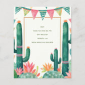 Cute Fiesta Avocado TWIN BOYS Baby Shower BUDGET - (Achterkant)