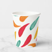 Cute Fiesta Birthday Paper Cups Papieren Bekers (Achterkant)
