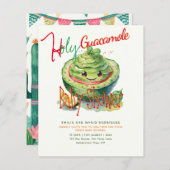 Cute Fiesta Holy Guacamole Baby Shower BEGROTING (Voorkant / Achterkant)