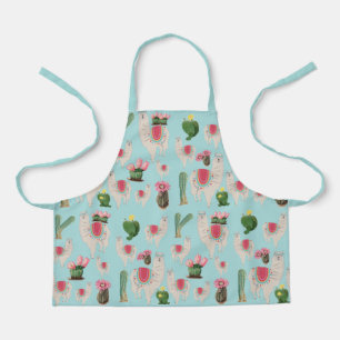 Cute Fiesta Lama & Cactus Patroon  Schort