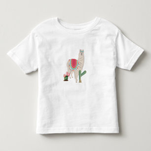 Cute Fiesta Llama & Cactus Kinder Shirts