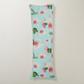 Cute Fiesta Llama & Cactus Pattern Lichaamskussen (Voorkant Verticaal)
