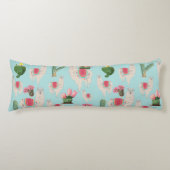 Cute Fiesta Llama & Cactus Pattern Lichaamskussen (Voorkant)