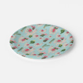 Cute Fiesta Llama & Cactus Pattern Papieren Bordje (Gekanteld)