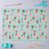 Cute Fiesta Llama & Cactus Pattern Tissuepapier (Craft)