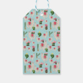 Cute Fiesta Llama en Cactus Birthday Cadeaulabel (Achterkant)