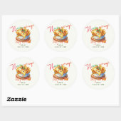 Cute Fiesta Nacho Gemiddelde Baby Shower Aangepast Ronde Sticker (Vel)