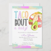Cute Fiesta taco thema babydoucheuitnodigingen Kaart (Voorkant)