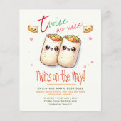 Cute Fiesta TWINS Baby Shower BURRITO'S (Voorkant)