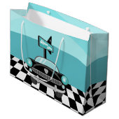 Cute Fifties Diner party Groot Cadeauzakje (Voorkant Gekanteld)