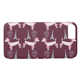 Cute Fifties Paris Podle Illustrated Cartoon iPhone 8/7 Hoesje
