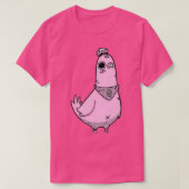 Cute Fighting Pigeon T-shirt (Design voorkant)