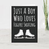 Cute Figure Skating Cards For Baby Boys Kids Kaart (Voorkant)